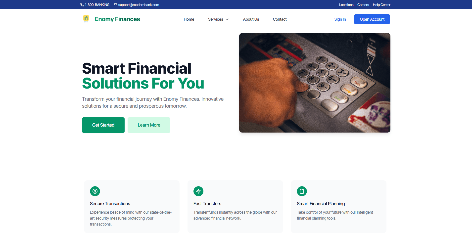 Screenshot of Enomy Finances